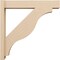 Ekena Millwork 6-in W x 32-in D x 32-in H Funston Block Rough Cedar Woodgrain TimberThane Outlooker, Primed Tan OUTUR060X32X32FST44RCPR - alternate 2